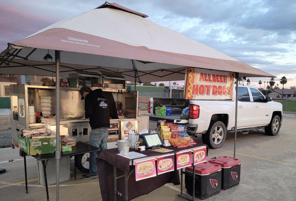 Loaded Dogs hot dog cart AZ