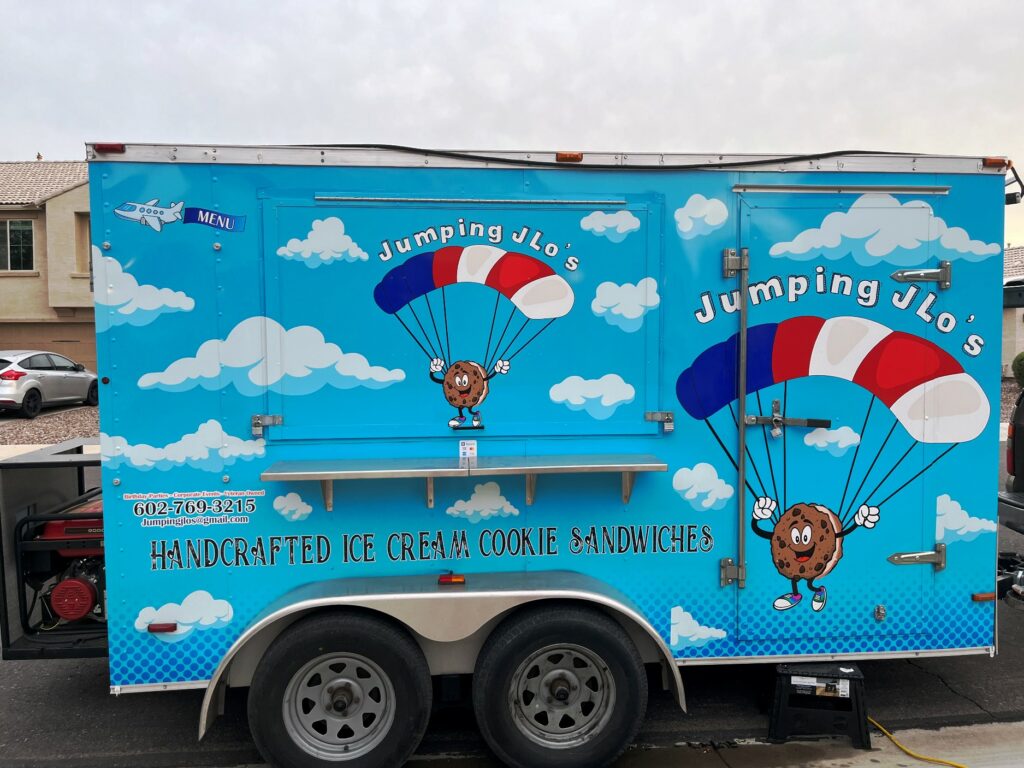 Jumping JLo’s ice cream truck AZ