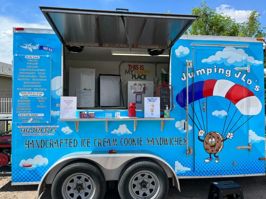 Jumping JLo’s ice cream truck Arizona